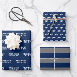 Graduate Modern  Flat Sheet Set of 3