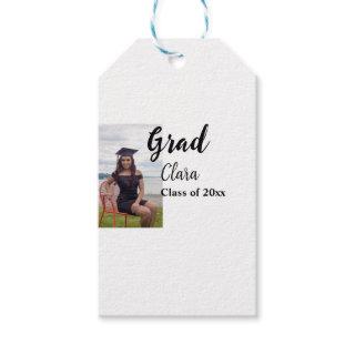 Graduation add name class of 20xx congrats add pho gift tags