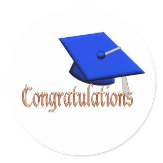 Graduation Hat Congratulations fun sticker
