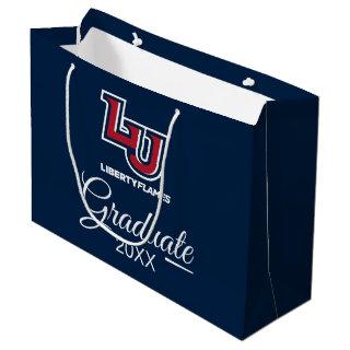 Graduation | Liberty Flames Letters Large Gift Bag