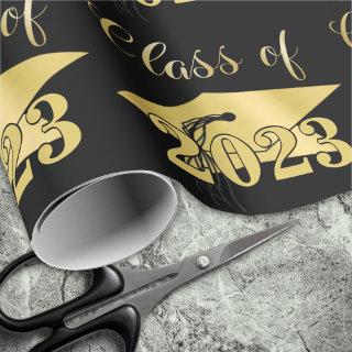Graduation Metallic Gold Class Year Editable Black