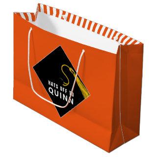 Graduation Orange Large Gift Bag