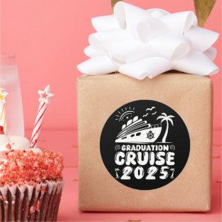Graduation Trip Cruise 2025 Ship Party Cruise Gift Classic Round Sticker