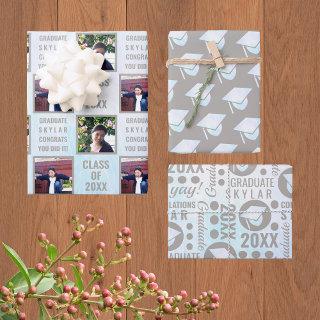 Graduation White Opal Trendy Assortment Photo  Sheets