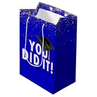Graduation "You Did It Sign" with Confetti Medium Gift Bag