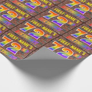 Graffiti Rainbow Look 72ND BIRTHDAY! & Custom Name