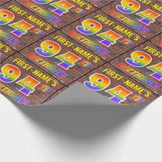 Graffiti Rainbow Look 94TH BIRTHDAY! & Custom Name