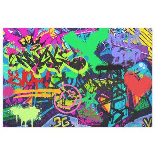 Graffiti Wall Urban Vibrant Decoupage Paper