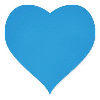 Grainy Bright Blue Background Heart Sticker