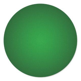 Grainy Green-Black Vignette Classic Round Sticker