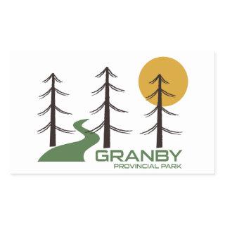 Granby Provincial Park Trail Rectangular Sticker