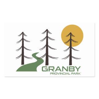 Granby Provincial Park Trail Rectangular Sticker