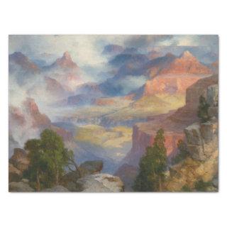 Grand Canyon in Mist (by Thomas Moran) Tissue Paper