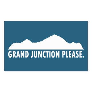 Grand Junction Colorado Please Rectangular Sticker