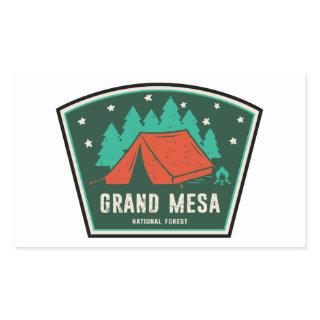 Grand Mesa National Forest Camping Rectangular Sticker