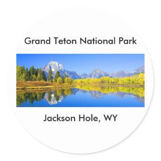 Grand Teton National Park Series 1 Classic Round Sticker