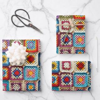 Granny Square Crocheted Quilt   Sheets