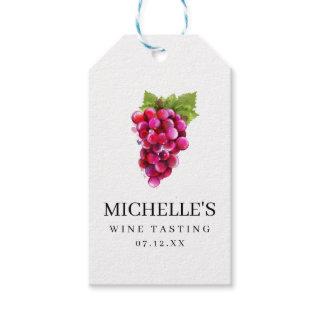 Grape Wine Tasting Gift Tags