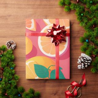 Grapefruit Retro Colorful Personalized Pattern