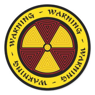 Graphic Art Radiation Symbol Sticker