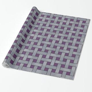 Graphical Woven Silver on Custom Purple Color
