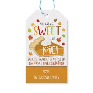Grateful For You Pumpkin Pie Tag