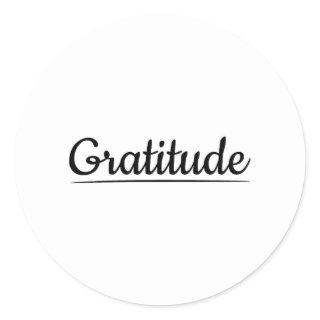Gratitude,appreciation,thankfulness,blessing Classic Round Sticker