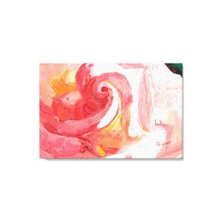 Gratitude Pink Rose Poster Canvas Print
