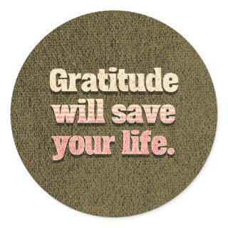 Gratitude with Save your Life sticker pack