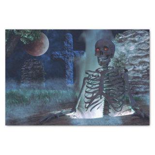 graveyard skeleton tissue paper