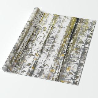 Gray and Gold Birch Trees