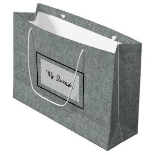 Gray and white texture.  large gift bag