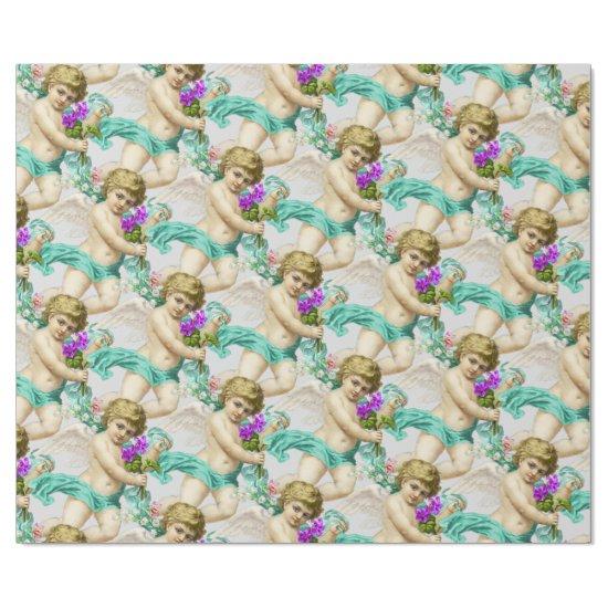 Gray Aqua Cherubs