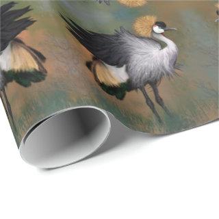 Gray Crowned Crane Bird