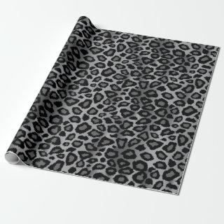 Gray Leopard Animal Print