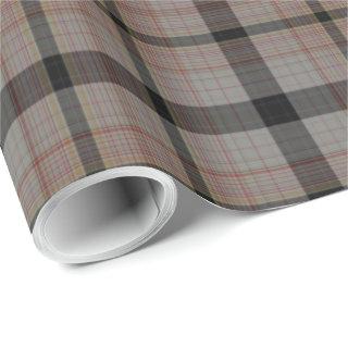 Gray Orange Black Tartan Plaid