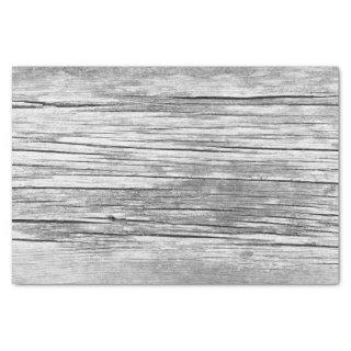 Gray weathered wood grain tissue paper