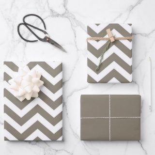 Gray & White Thick Chevron Wedding Birthday V3  Sheets