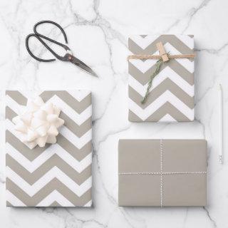 Gray & White Thick Chevron Wedding Birthday V4  Sheets