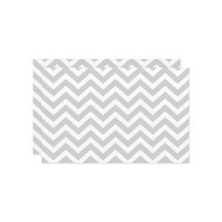 Gray & White Thick Chevron Wedding V1 Cardstock