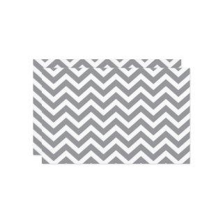 Gray & White Thick Chevron Wedding V2 Cardstock