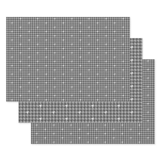 Gray with Silver Houndstooth  Set