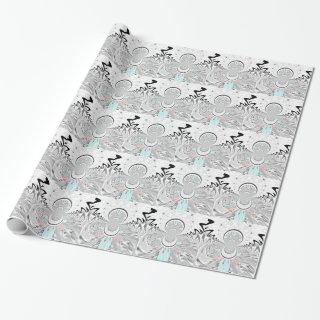 Grayscale Kaleidoscope Art Print