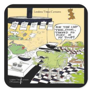 Greasy Spoon For Frogs Funny Gifts & Cards Square Sticker