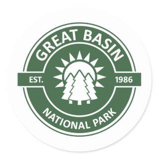 Great Basin National Park Sun Trees Classic Round Sticker