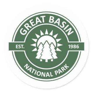 Great Basin National Park Sun Trees Classic Round Sticker