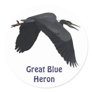 Great Blue Heron Birdlover's Wildlife Sticker