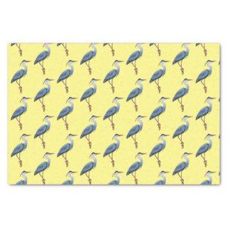 Great blue heron cartoon illustration tissue paper