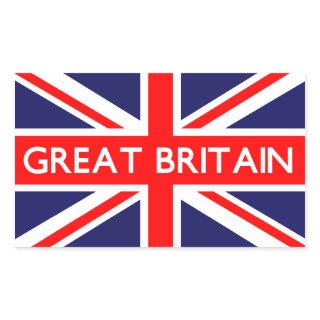 Great Britain UK Flag Rectangular Sticker
