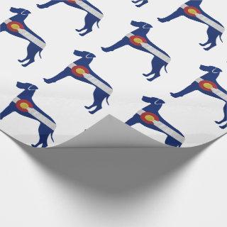 Great Dane Dog Silhouette Colorado Flag